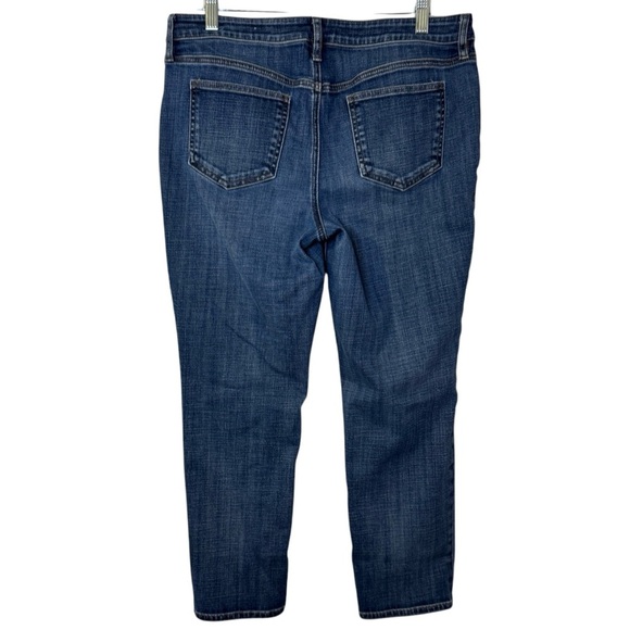 Chicos So Slimming Girlfriend Mid Rise Slim Leg Crop Jeans Womens Chicos 1 US 8 - Picture 2 of 10